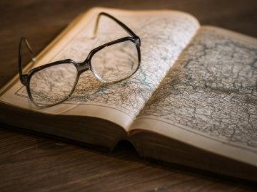 Book Map Glasses History generic