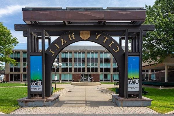 Exterior of Utica City Hall